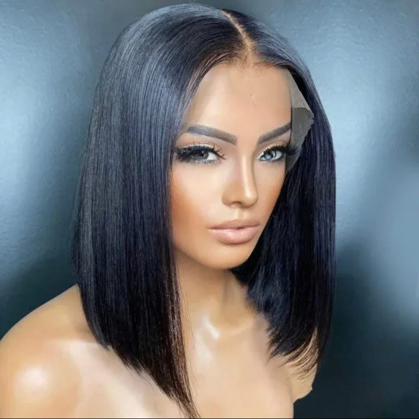 LUSHLANES HD Lace frontal wig 13x4 Bob Glueless Wig Pre-Plucked 150%