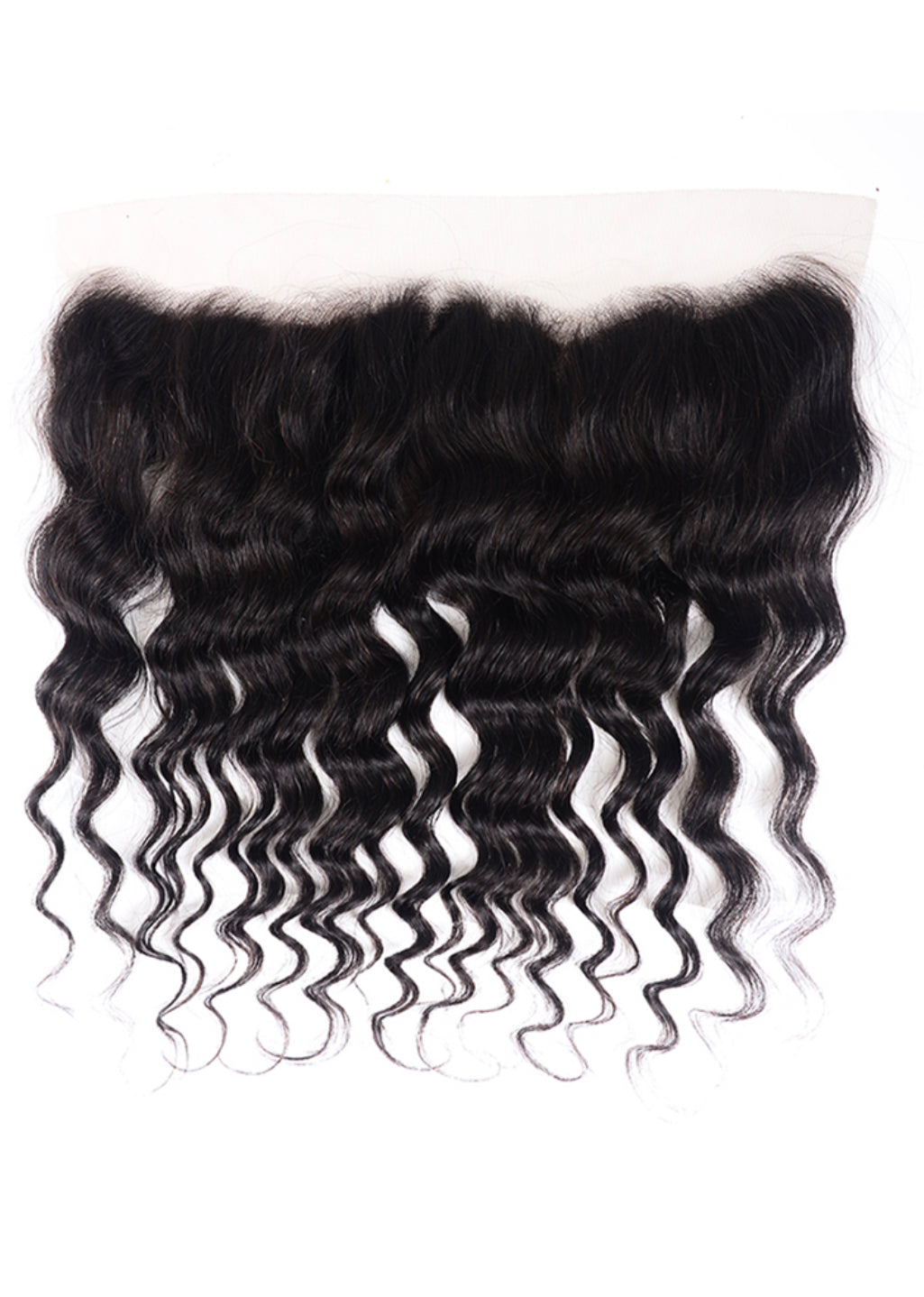 Lushlanes cheveux naturels ondulés cheveux humains dentelle frontale 13x4
