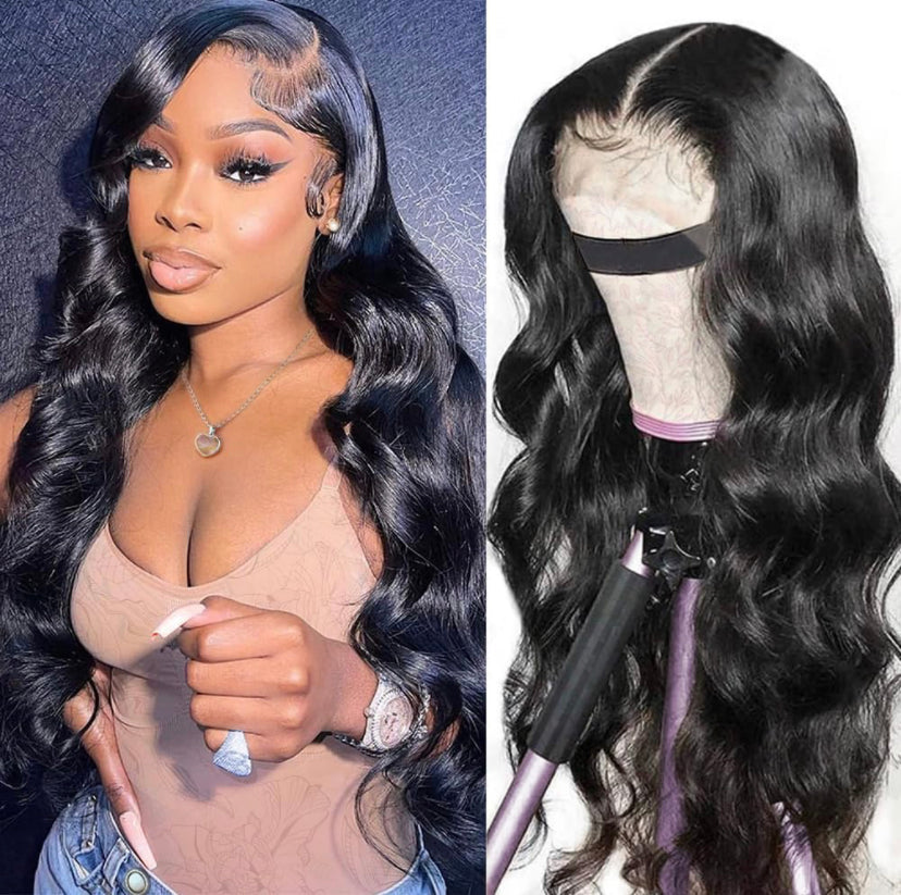 Lushlanes 5×5 HD Lace Closure Wigs Human Hair Wigs Body Wave for Black Women 180%