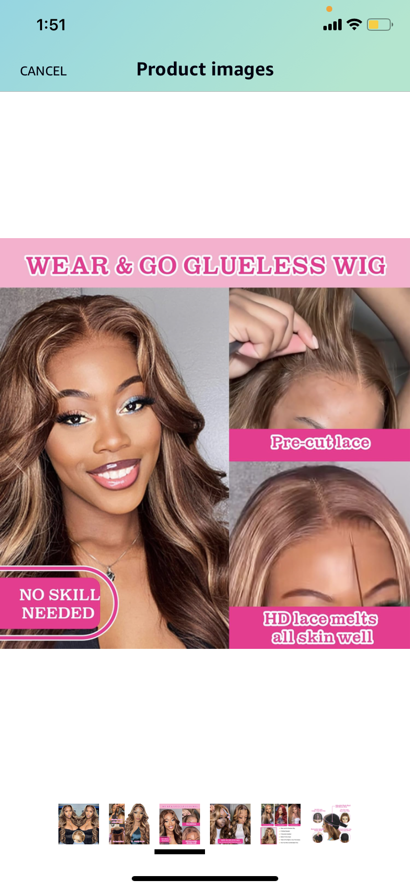 Lushlanes Glueless Wigs Human Hair 5×5 HD Lace Closure, Body Wave Ombre Highlight Honey Blonde 180%