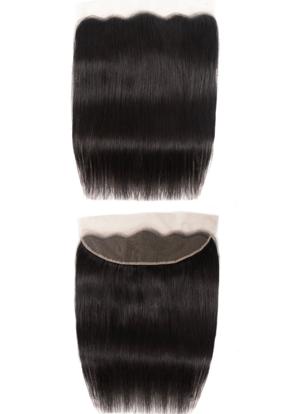 Lushlanes cheveux raides cheveux humains dentelle frontale 13x4