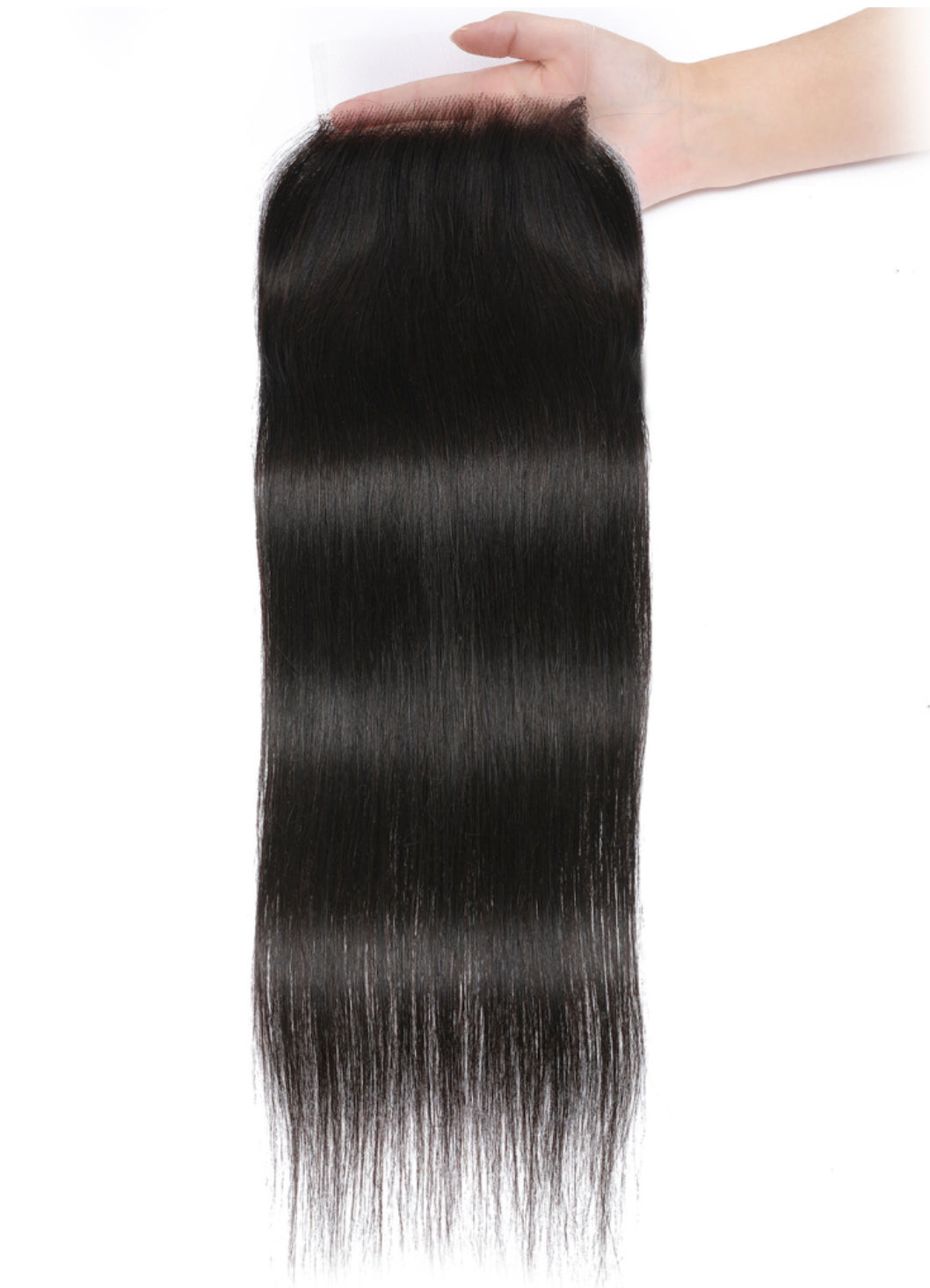 Lushlanes Hair 5x5 HD Lace Closure Straight Hair Deep Part Transparent Lace Closure Invisible Knots Natural Virgin Hair