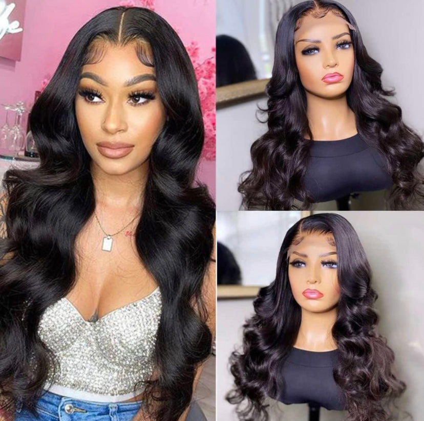 Lushlanes 5×5 HD Lace Closure Wigs Human Hair Wigs Body Wave for Black Women 180%
