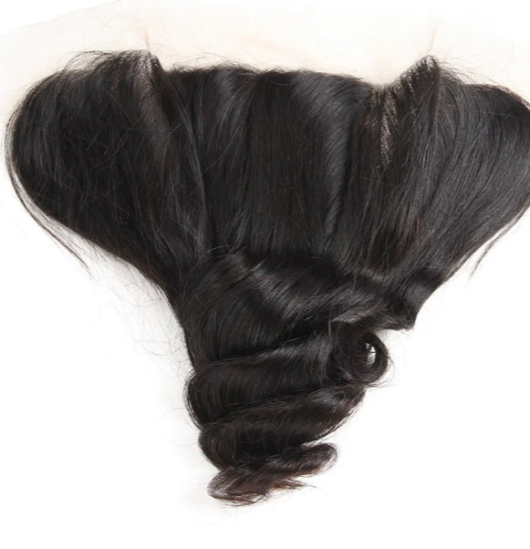 Lushlanes Loose Wave 3 Bundles With 13x4 Lace Frontal Brazilian Hair