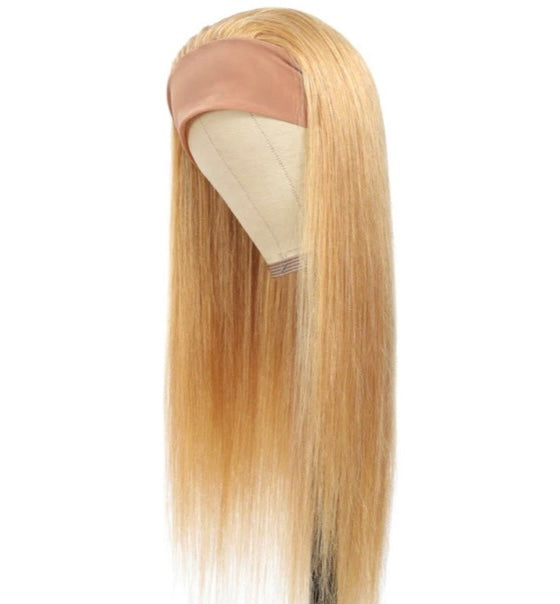 Lushlanes #27 honey blonde Headband Wig Firm Machine wade Wig ribe macies Women