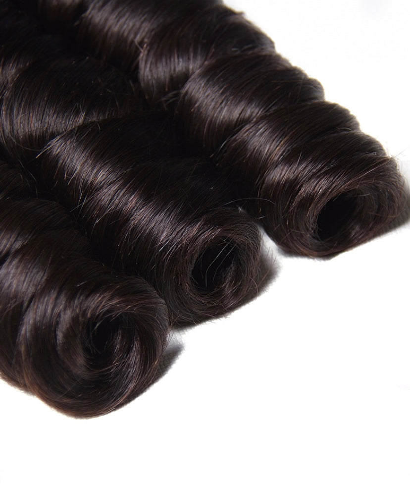 Lushlanes 3pcs/pack Peruvian Virgin Hair Loose Wave