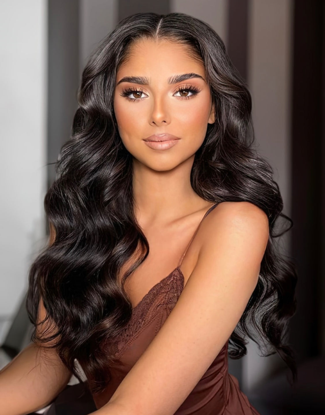 Lushlanes high density body wave U part human hair sew in wig 150%