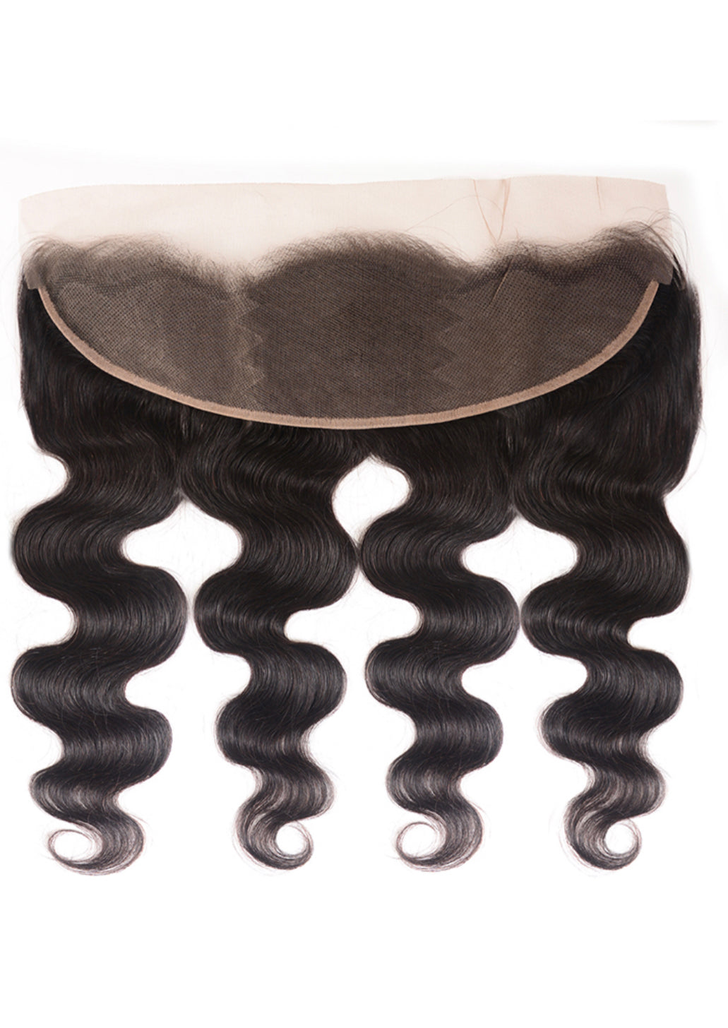 Lushlanes cheveux humains non transformés vague de corps cheveux vierges dentelle frontale 13x4