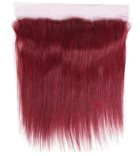 Lushlanes Red Bundles Color burg straight hair 4
Bundles With 13x4 Lace Frontal Pre Colored