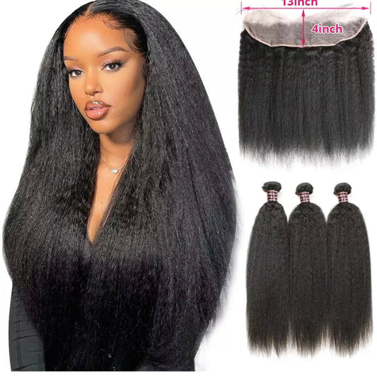 Lushlanes Body Wave Bundles avec fermeture humaine brésilienne