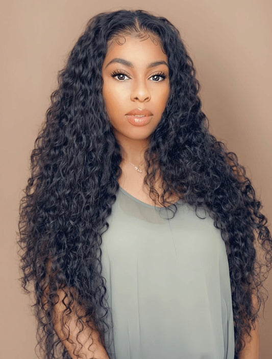 Lushlanes Deep Wave 4 Bundles avec fermeture en dentelle HD 5 × 5 gratuite