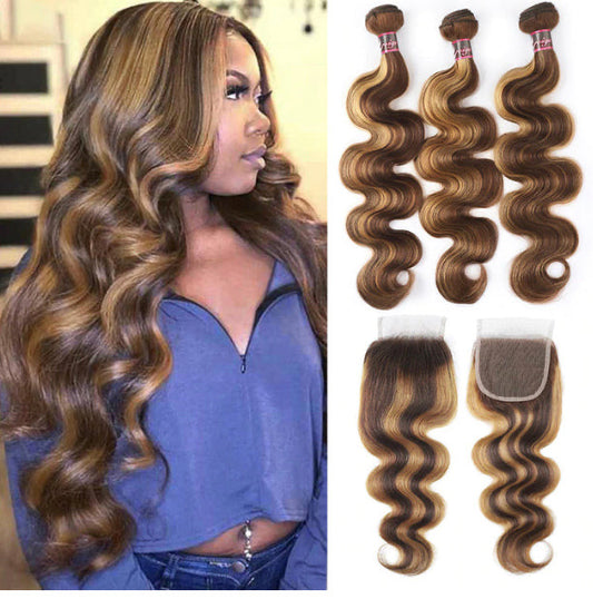 Lushlanes Honey Blonde
Piano Highlighted Straight
3Pcs Bundles