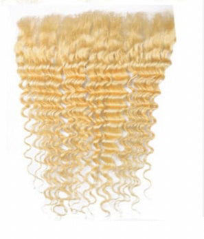 Lushlanes 613 Blonde deep Wave 3 Bundles with 13x4 frontal transparent lace